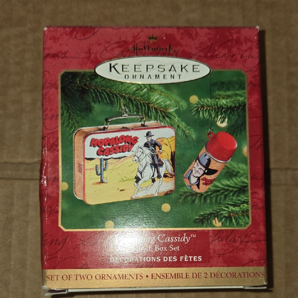 Jopalong Cassidy Metal Lunchbox Ornament